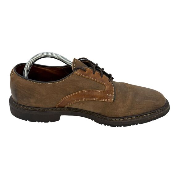 Allen Edmonds Shoes Mens 9.5D Brown Leather Oxfords Berkshire USA